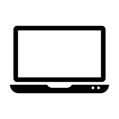 dizüstü bilgisayar simgesi. düz dizayn biçimi 10