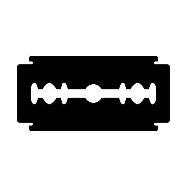 black and white vector illustration of a razor