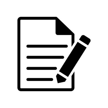 belge simgesi vektör illüstrasyonu