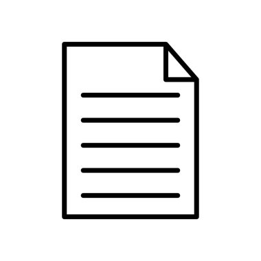 belge simgesi vektörü web ve mobil uygulama tasarımınız için beyaz arkaplanda izole edildi, pano logosu kavramı