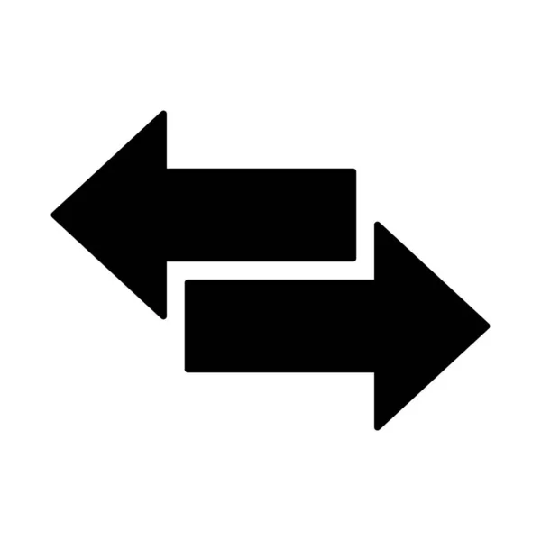 Pfeil Symbol Vektor Dünne Linie Zeichen Isolierte Kontursymboldarstellung — Stockvektor