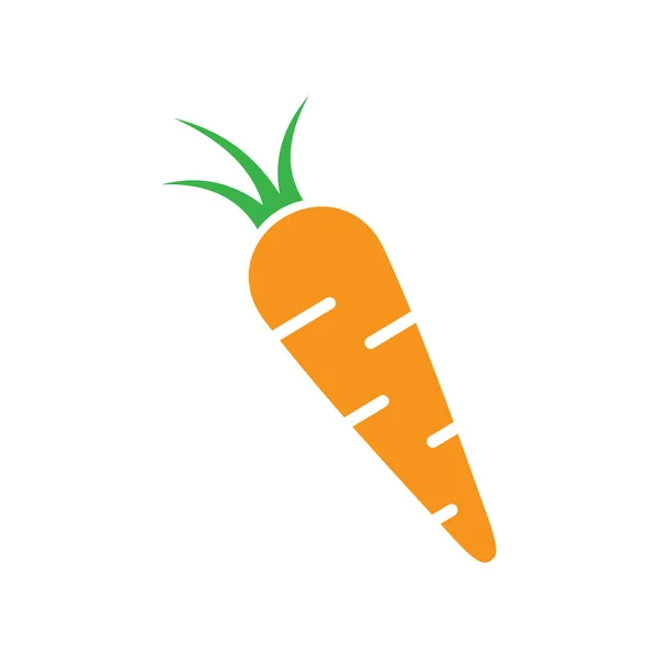 Carrot Icon Flat Illustration Carrots Vector Icons Isolated White Background — Stockvektor