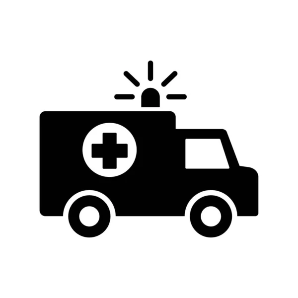 Ambulancia Icono Vector Ilustración — Archivo Imágenes Vectoriales