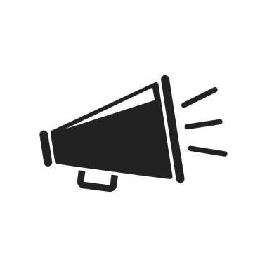 megaphone vector thin line icon isolated on white background