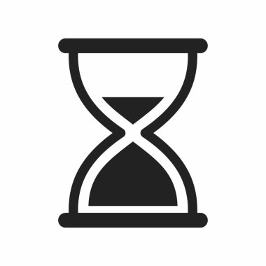 hourglass time vector web icon