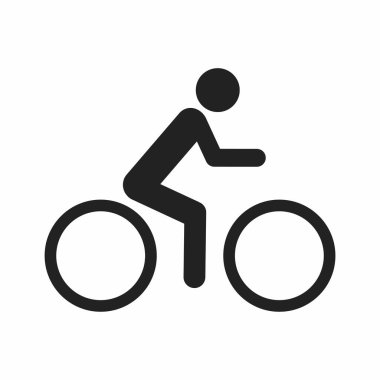 bisiklet ikonu vektör illüstrasyonu