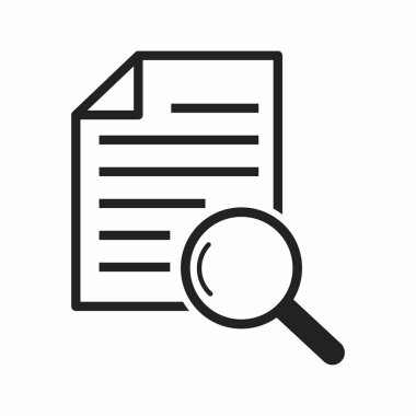 belge simgesi vektör illüstrasyonu