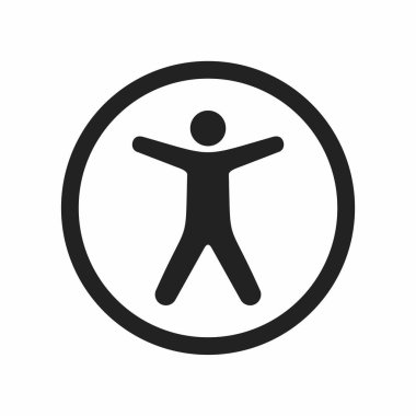 adam simgesi. Düz tasarım