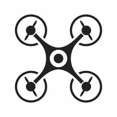 flying drone icon. vector illustration