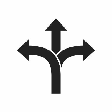 arrow icon. simple illustration of road symbol vector icons for web