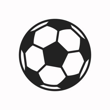 Futbol topu ikonu. vektör illüstrasyonu