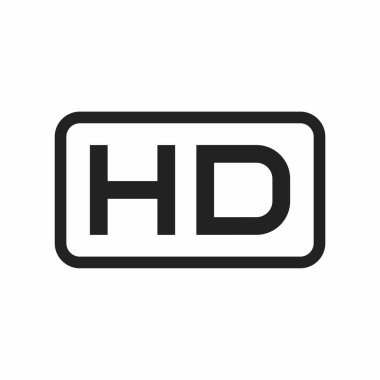 HD. Web simgesi basit tasarım