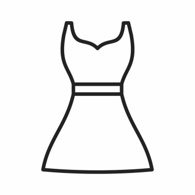 elbise simgesi vektör illüstrasyonu