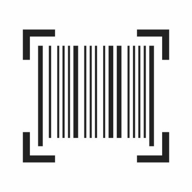 barkod simgesi vektör illüstrasyonu
