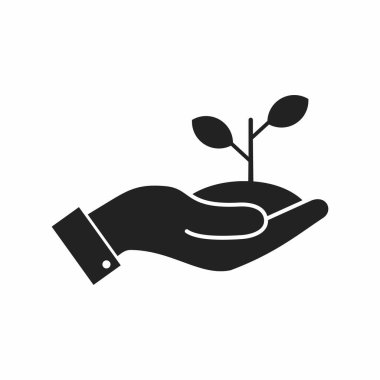 plant, growth, environment, ecology, botany, nature, plants, save, hand, vector illustration