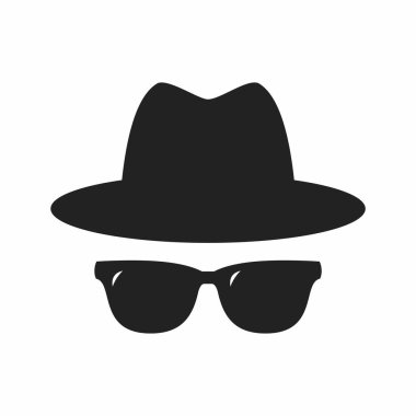 Şapka simgesi. düz tasarım