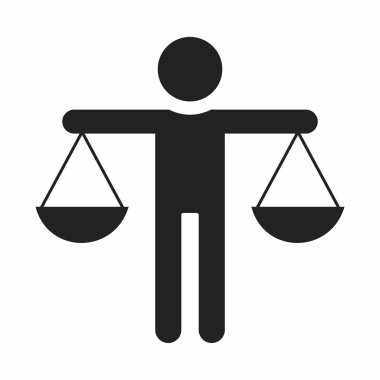 Basit bir simgenin vektör illüstrasyonu