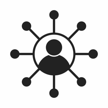 ağ bağlantı vektörü simgesi