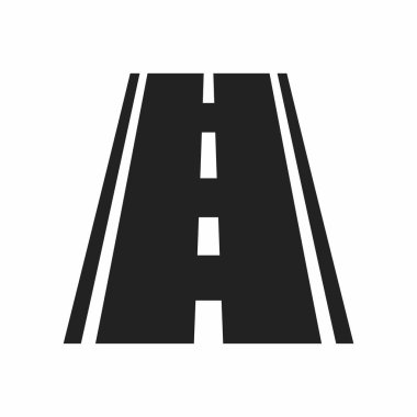 Yol simgesi, vektör illüstrasyonu