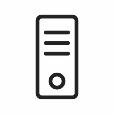 ağ vektörü ince çizgi simgesi