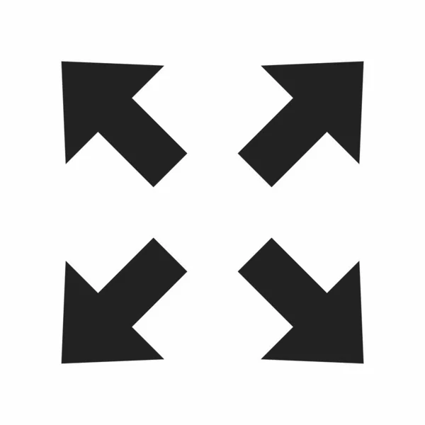 Arrow Vector Line Icon Isolated White Background Set Arrows — Vetor de Stock