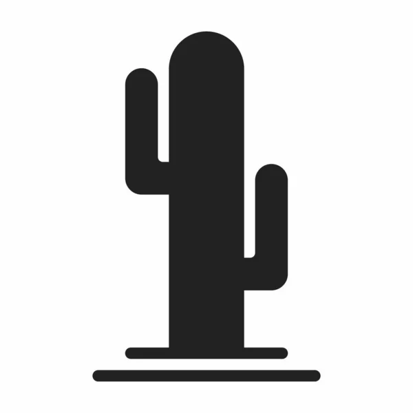 Ikona Kaktusa Modnym Stylu Odosobnione Tle — Wektor stockowy