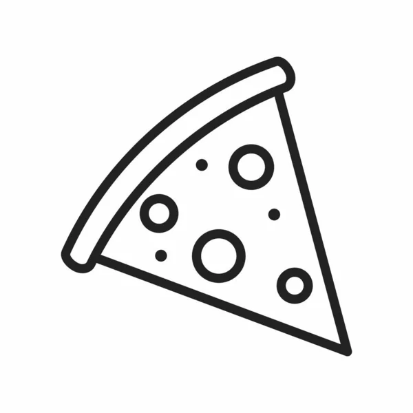 Pizza Icon Vector Illustration — Stock Vector