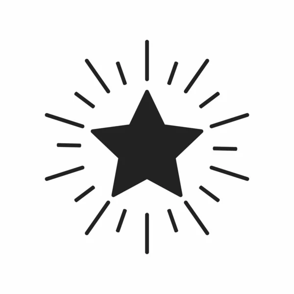 Вектор Значка Зірки Ізольовано Білому Тлі Концепція Логотипу Знака Зірки — стоковий вектор
