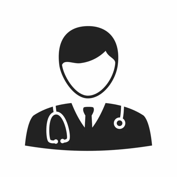 Icono Doctor Vector Ilustración — Vector de stock