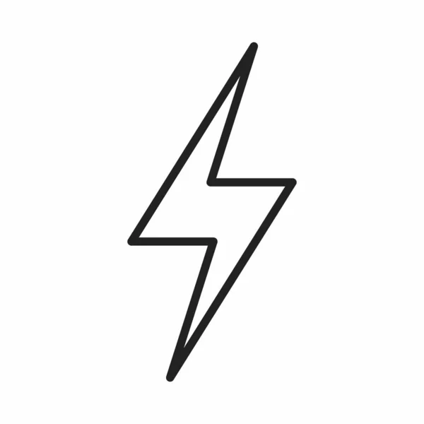 Lightning Icon Vector Illustration — Stock Vector