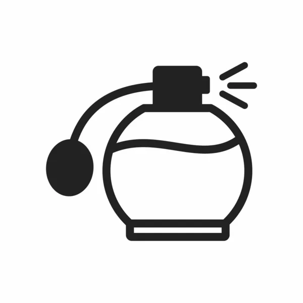 Ikona Butelki Perfum Zarys Ilustracji Ikon Wektorowych Kosmetycznego Balsamu Sieci — Wektor stockowy