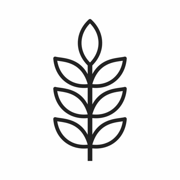 Pflanzliches Symbol Vektor Illustration — Stockvektor