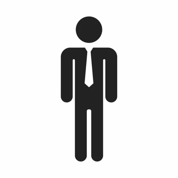 Man Icon Simple Illustration Businessman Vector Symbol Web — Archivo Imágenes Vectoriales