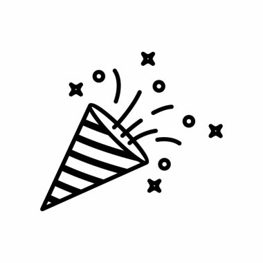 party celebration line vector icon