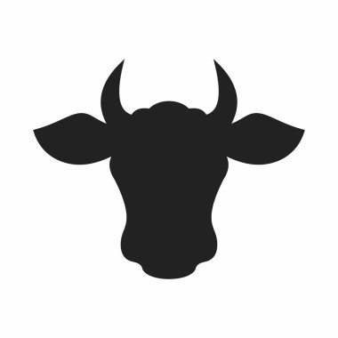 inek başlığı ikon vektör çizimi tasarımı