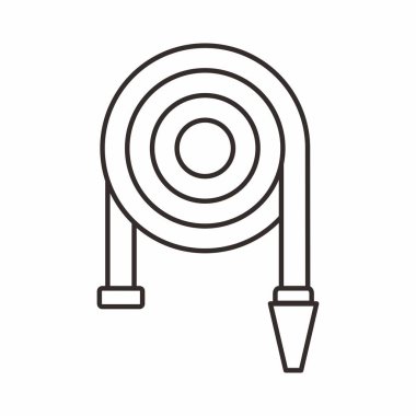 target line icon vector. outline thin ring sign. isolated contour symbol illustration