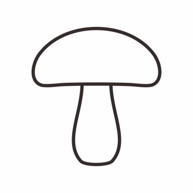 mantar simgesi vektör illüstrasyonu