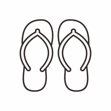 flip flops simge vektör illüstrasyon tasarımı
