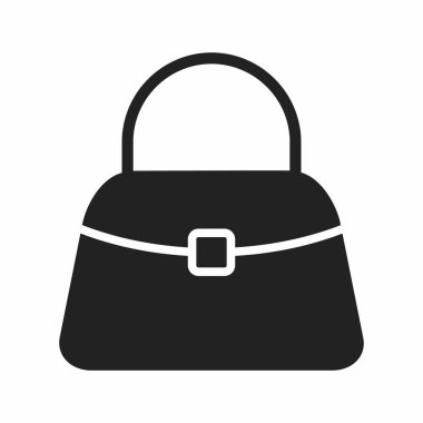 El çantası. Web simgesi basit illüstrasyon