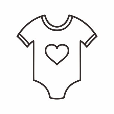 bebek kıyafetleri ikon vektör çizimi tasarımı