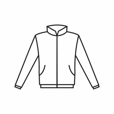 jacket icon. flat illustration of clothes vector symbol.