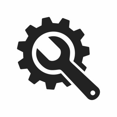 gear icon vector isolated on white background for your web and mobile app design, repair logo concept