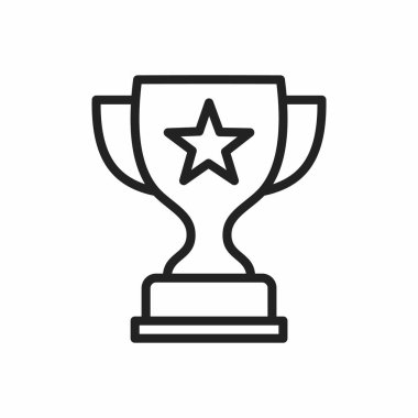 kupa simgesi vektör illüstrasyonu