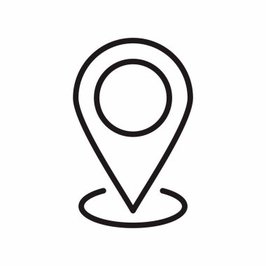 konum pin simgesi vektör illüstrasyonu
