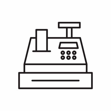 telephone terminal icon. outline phone vector illustration symbol on white background. editable stroke