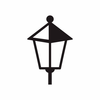 lantern icon vector isolated on white background, lamp transparent sign, linear symbol and outline elements in line style