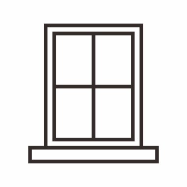 pencere simgesi vektör illüstrasyonu