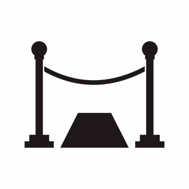 bariyer simgesi vektör illüstrasyonu