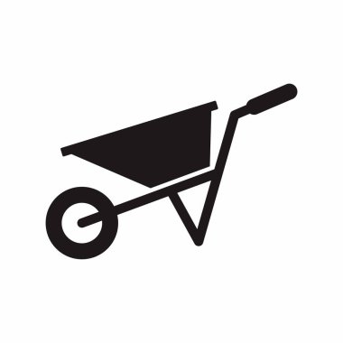 el arabası simgesi vektör illüstrasyonu