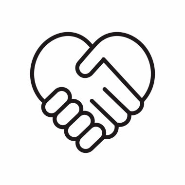 Tokalaşma vektörü düz simgesi